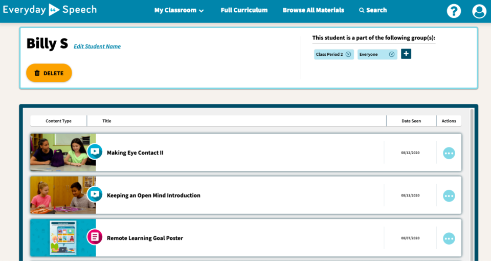 with this new feature, track homework assignments and be notified when students mark them done.