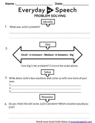 problem solving tasks speech therapy