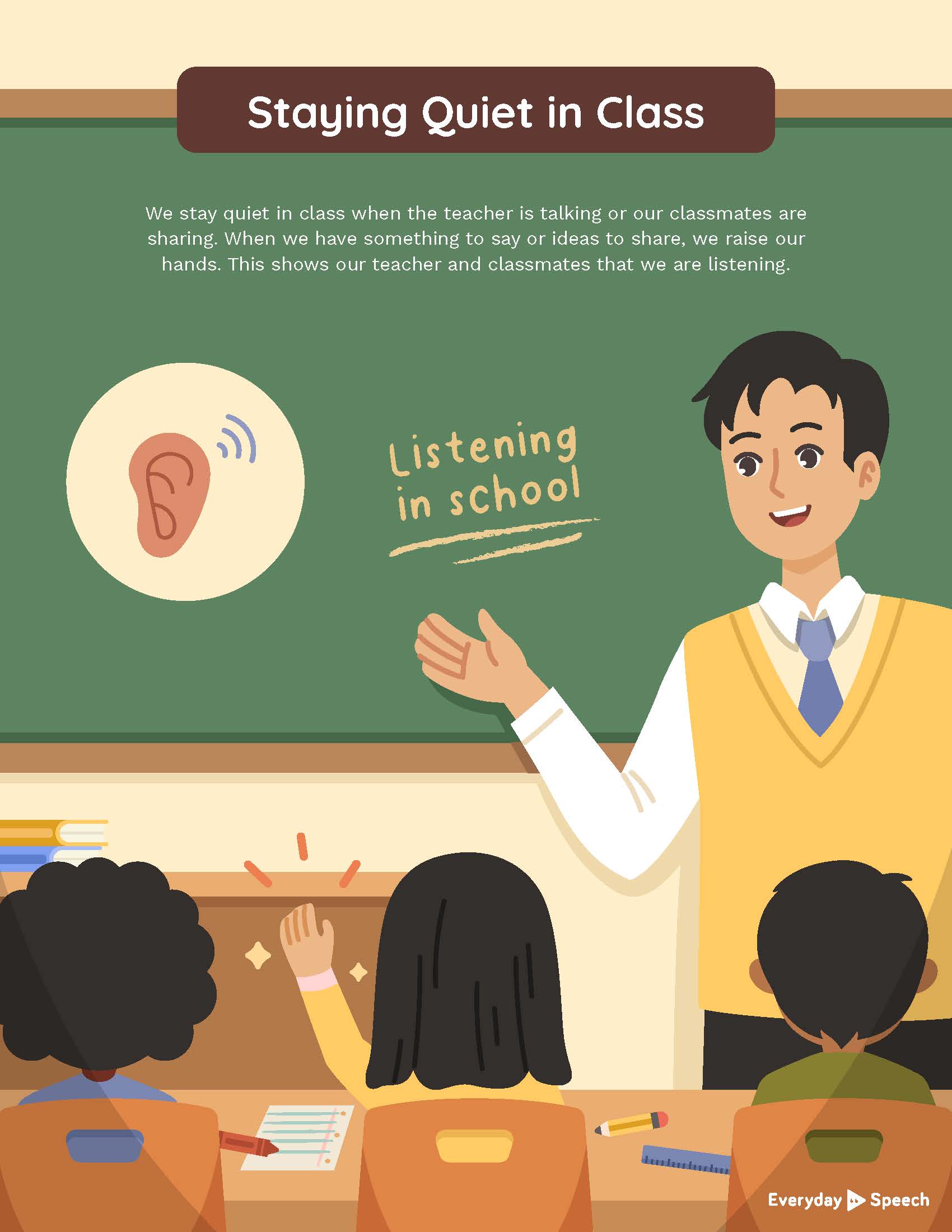 Lesson Plan: Staying Quiet in Class - Everyday Speech