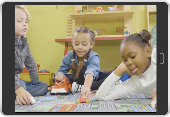 3 girls playing