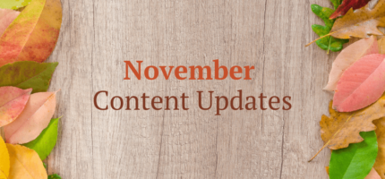 november content updates