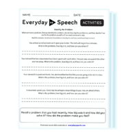 Free Middle School Problem Solving Worksheet | Everyday Speech