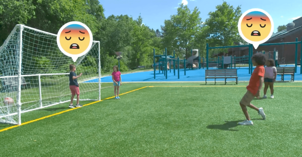 kids playing soccer