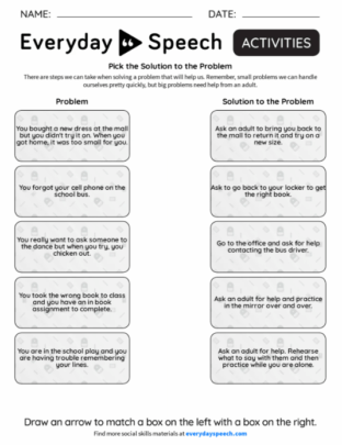 problem solving review worksheet answers