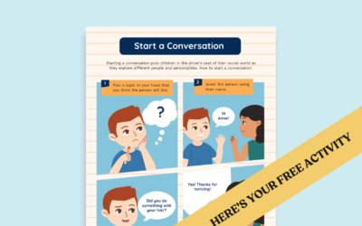 Conversation Skills Poster for High School: Starting a Conversation