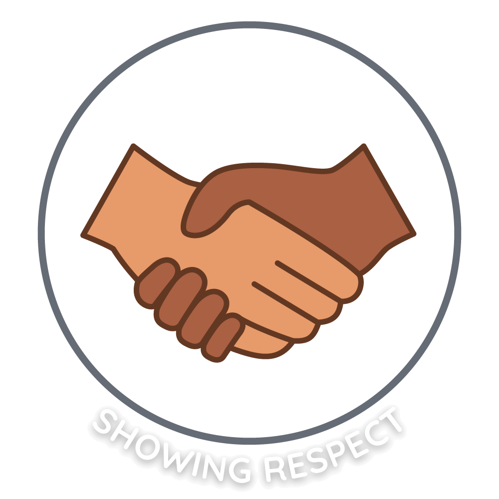 kids being respectful clipart