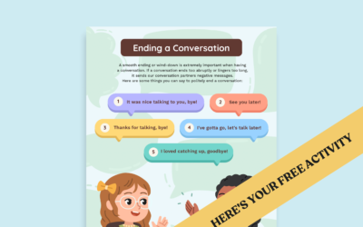 Elementary Conversation Skills Poster: How to End a Conversation Respectfully