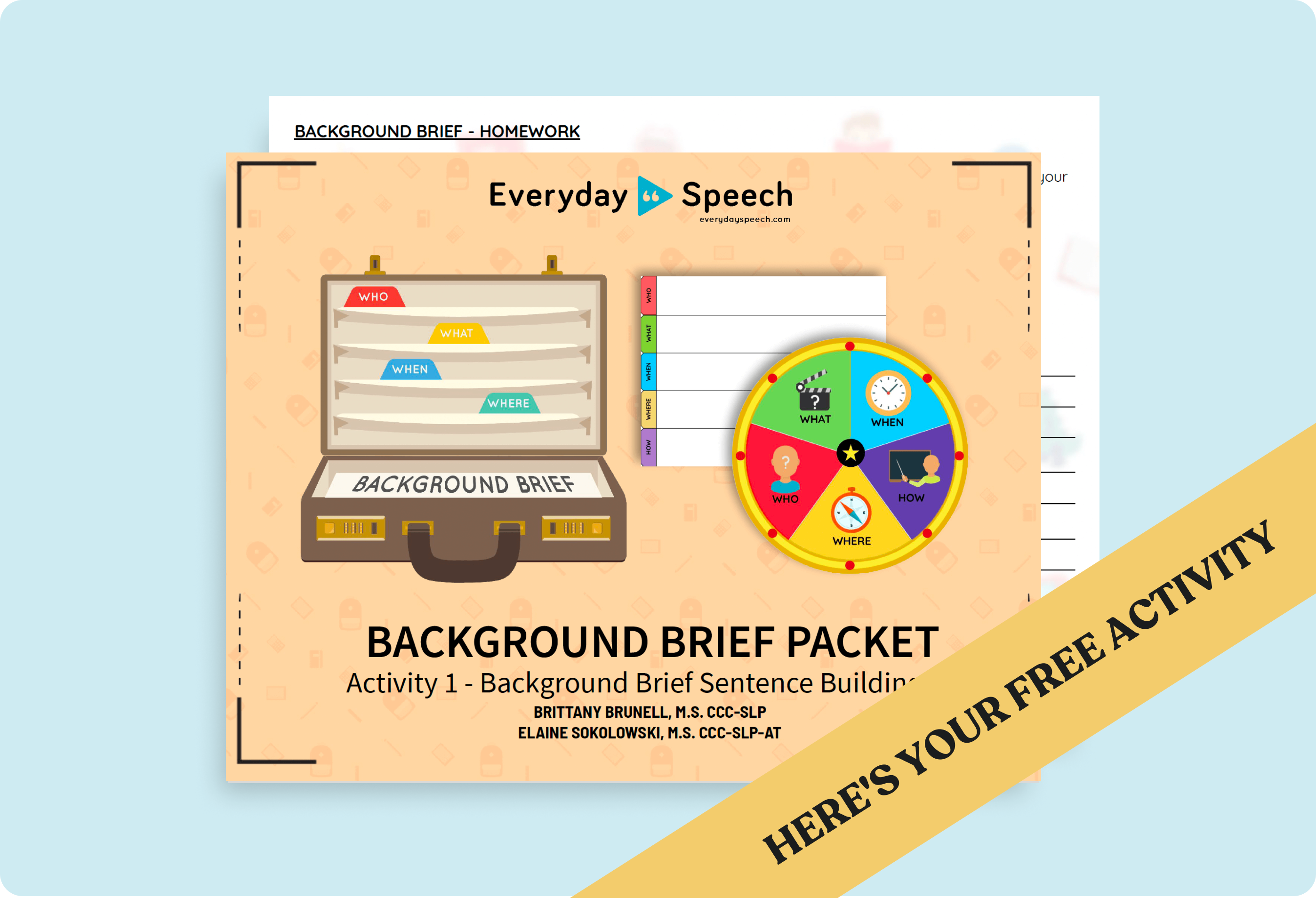 Storytelling Activity for Middle School: Background Brief Game