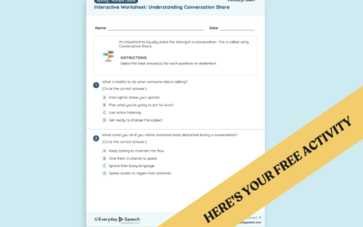 Conversation Balance Activity for Middle School: Understanding Conversation Share