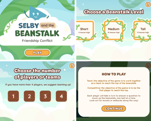 Selby & the Beanstalk: Friendship Conflict. A preview of a social skills game to teach play skills