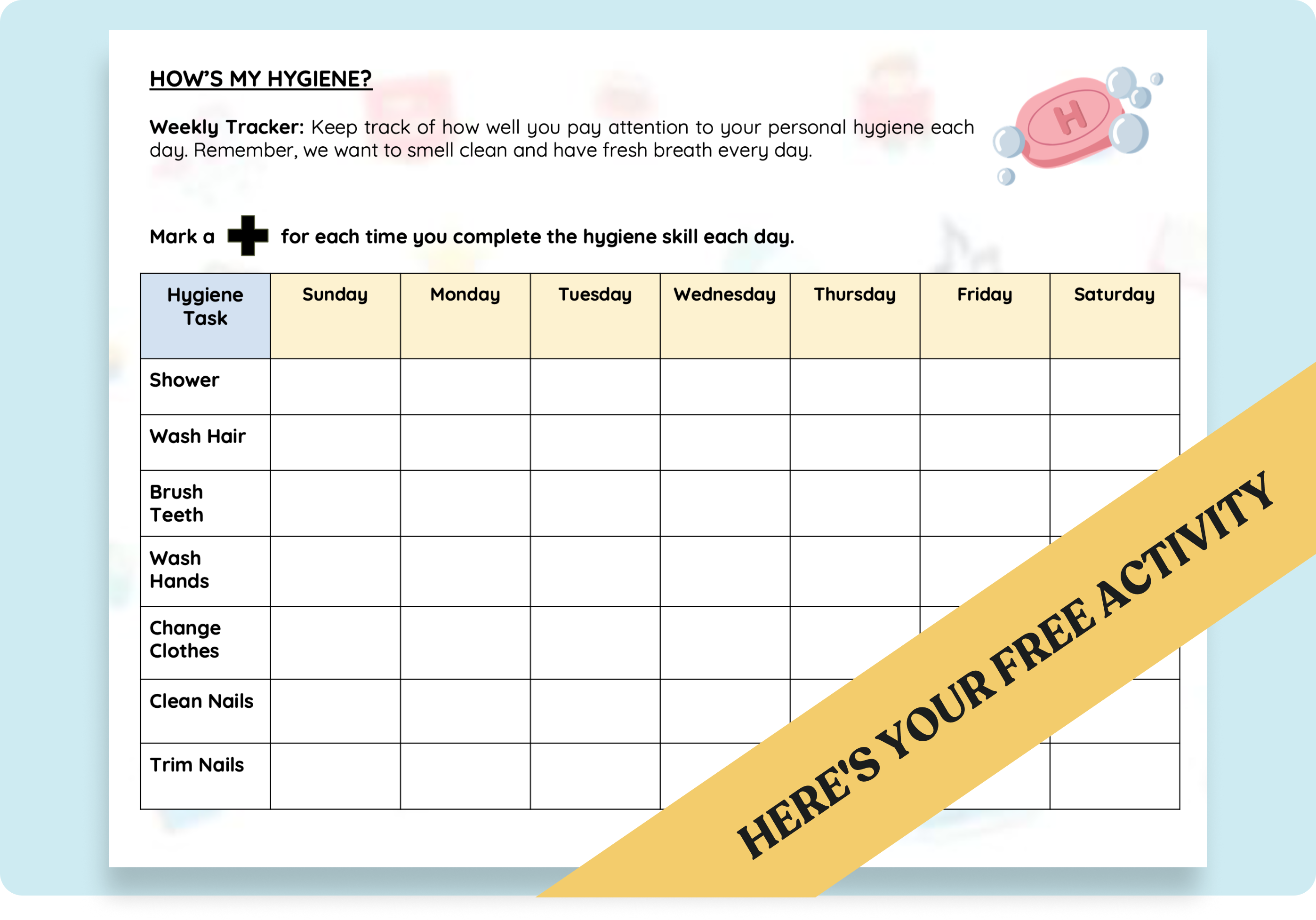 hygeine tracker students