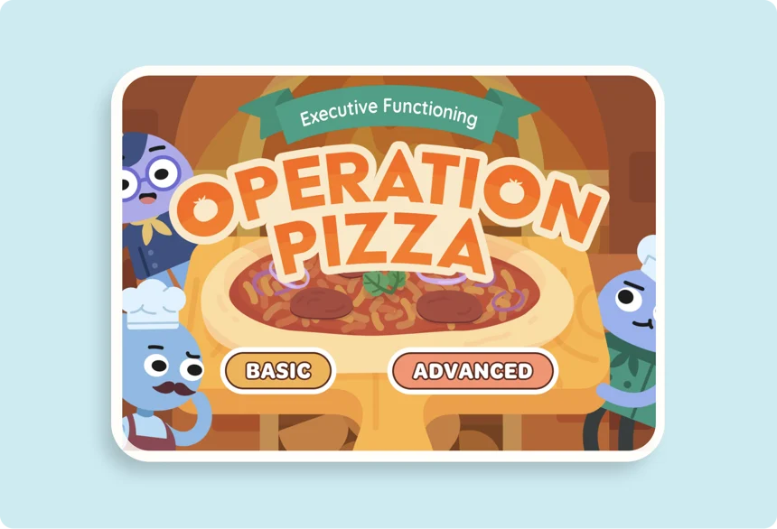 operation pizza executive functioning game for students