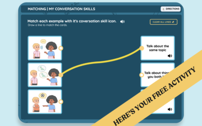 Conversation Skills Activity for Preschool: Interactive Matching Game