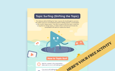 Conversation Skills Poster for Middle School: Topic Surfing