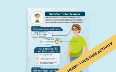 Middle School Self-Regulation Poster: Self-Controller Scanner Goal Poster