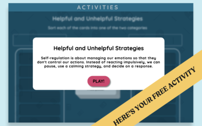 High School Staying Calm Interactive Activity: Helpful and Unhelpful Strategies