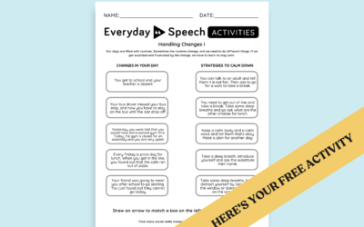 High School Switching Tracks PDF Activity: Handling Changes