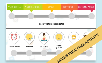 Elementary School Staying Calm Activity: Emotion and Solution Choice Bar