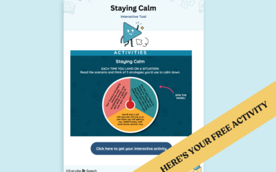 High School Staying Calm Interactive Activity: Staying Calm Spinner
