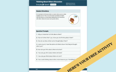 Middle School Situational Awareness Discussion Activity: Thinking About Others Discussion