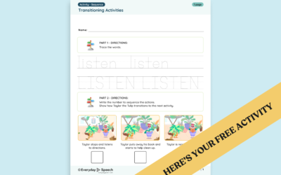 Pre-K & Kindergarten Classroom Routine Activity: Transitioning Activities for Preschoolers