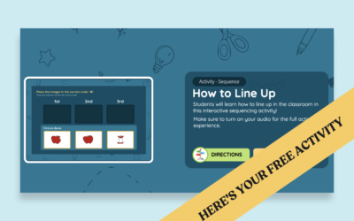 Pre-K & Kindergarten Classroom Routine Interactive Tool: How to Line Up