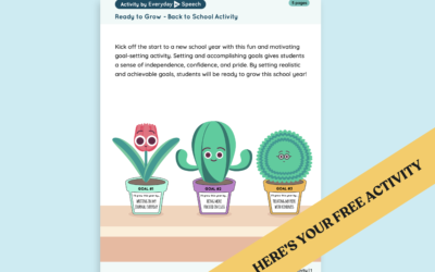 Pre-K & Kindergarten Growth Mindset No-Prep Activity: Ready to Grow – Back to School