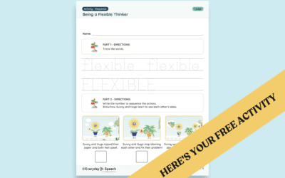 Pre-K & Kindergarten Perspective Taking PDF: Being a Flexible Thinker