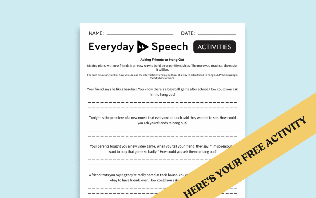 High School Friendship Skills Lesson Plan: Asking Friends to Hang Out