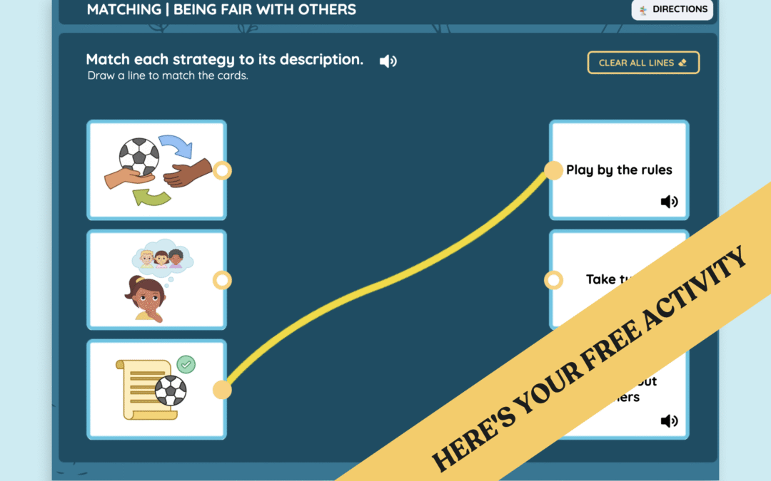 Pre-K & Kindergarten Play Skills Activity: Being Fair with Others