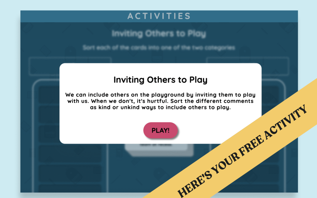 Elementary Play Skills Activity: Inviting Others to Play