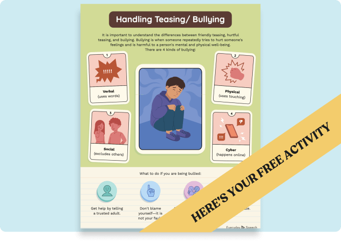 Download your free bullying prevention poster from Everyday Speech