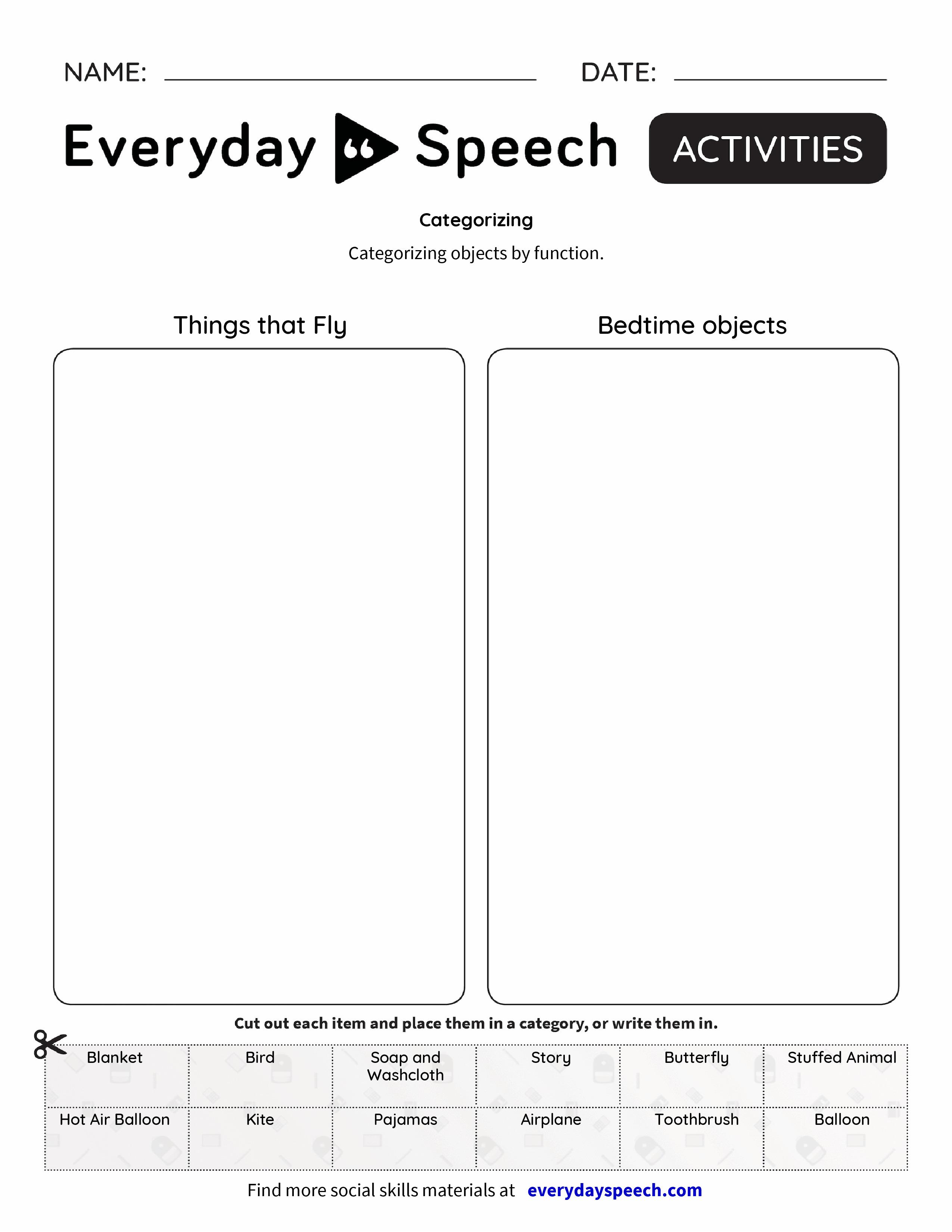 Categorizing Everyday Speech Everyday Speech categorizing-everyday-speech-everyday-speech