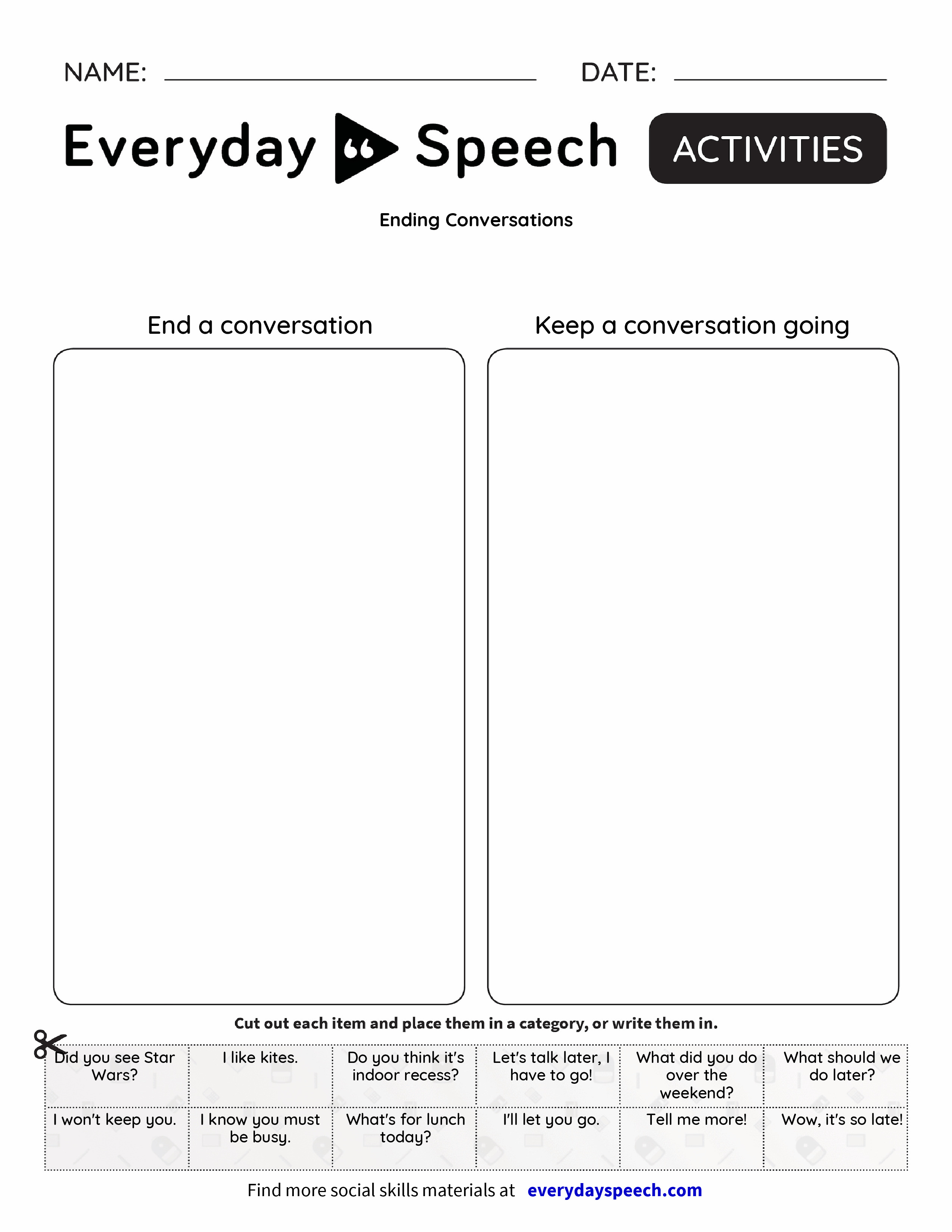 Ending Conversations Everyday Speech Everyday Speech
