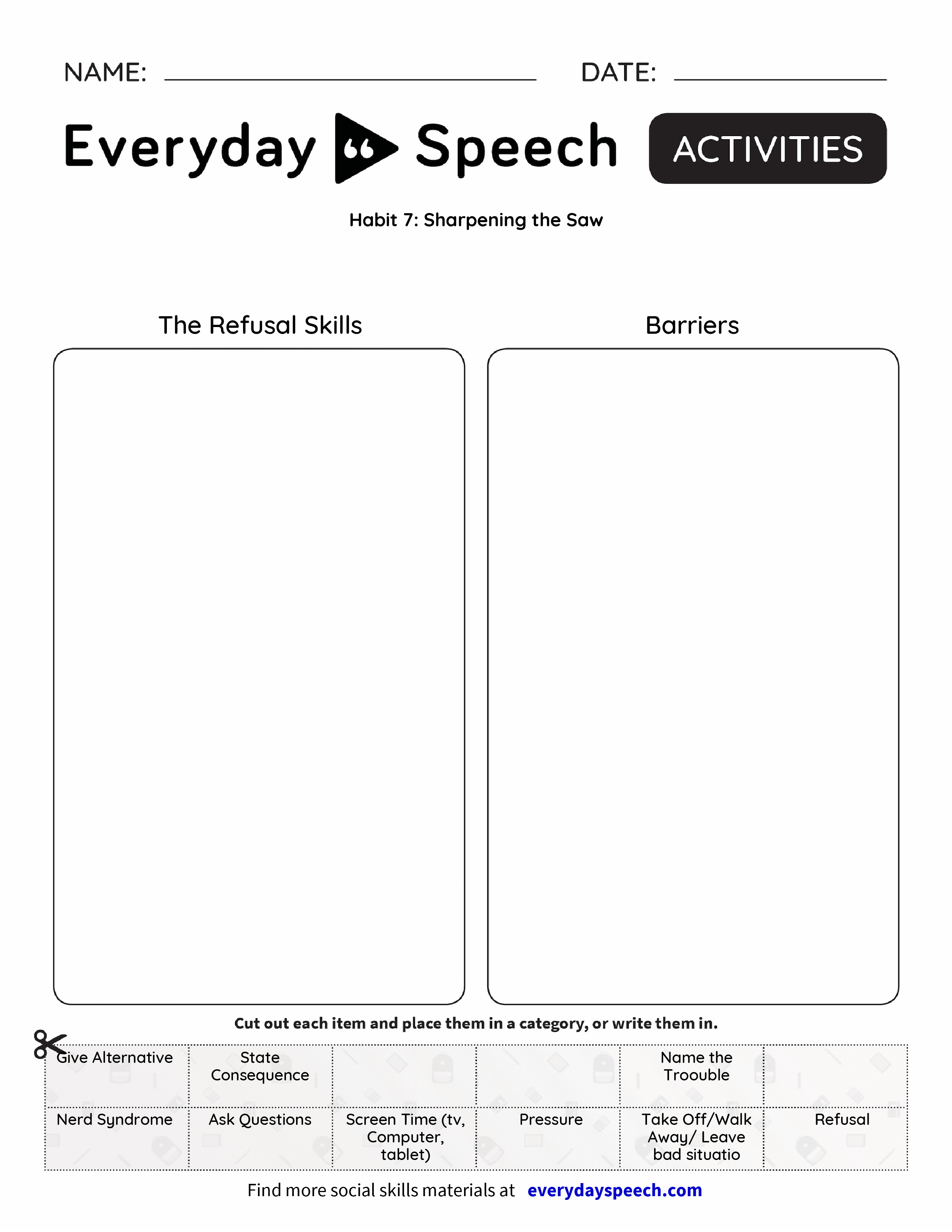 7 Habits For Kids Printables Division 4 RVP HACE Premium Gossip