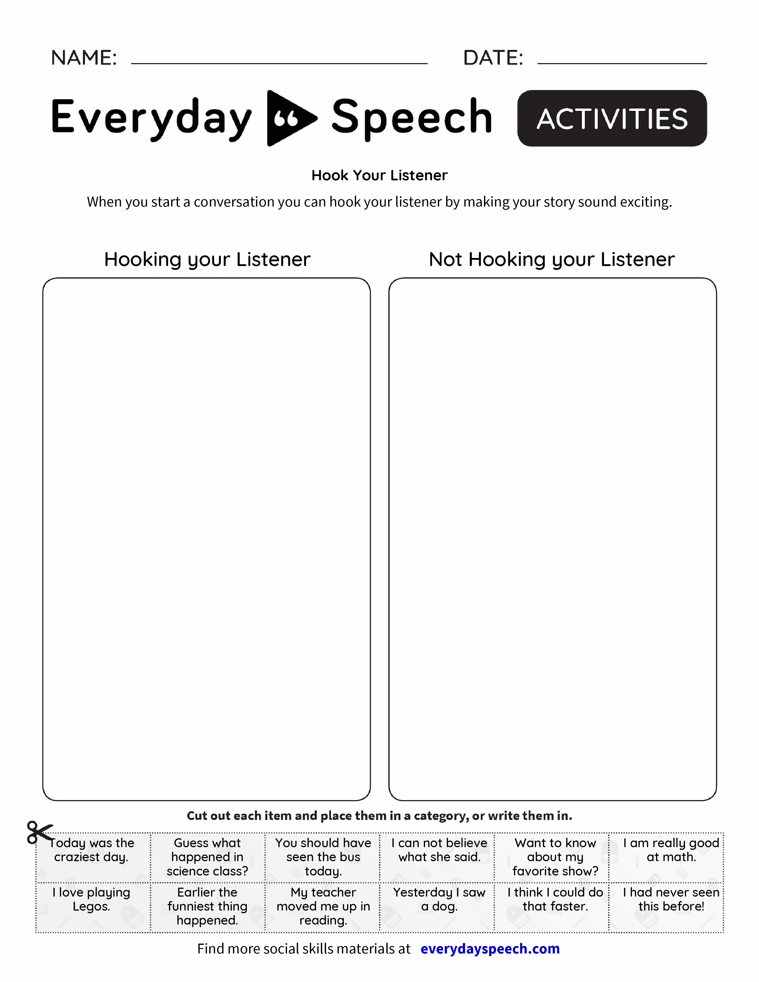 Hook Your Listener Everyday Speech Everyday Speech