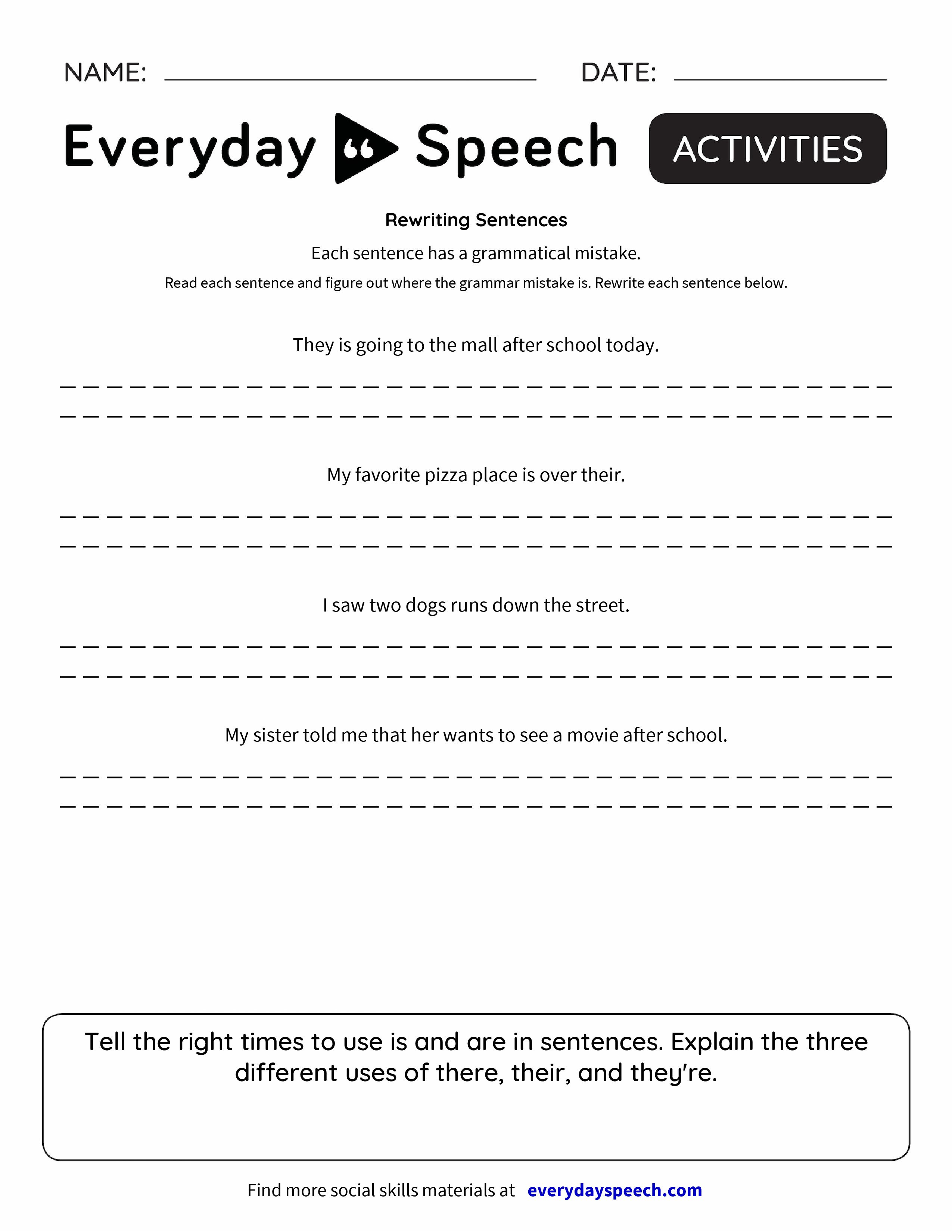 Rewriting Sentences Everyday Speech Everyday Speech rewriting-sentences-everyday-speech-everyday-speech