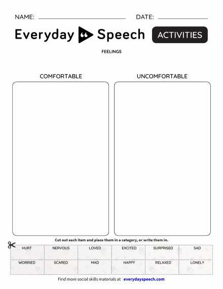 Worksheets | Everyday Speech - Everyday Speech