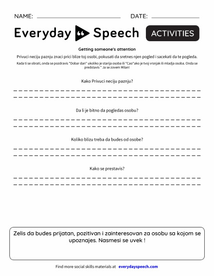 Newest Worksheets Everyday Speech Everyday Speech