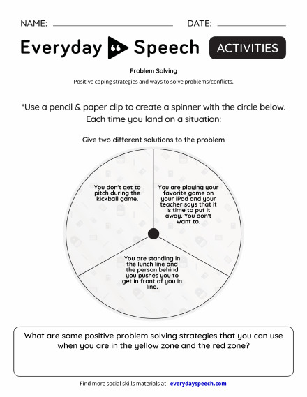 Newest Worksheets Everyday Speech Everyday Speech