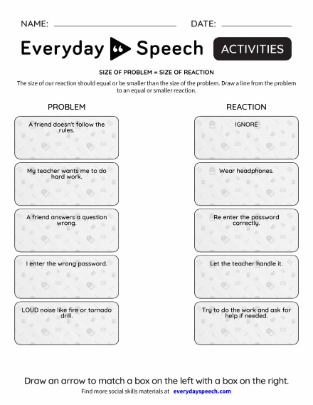 Most Viewed Worksheets Everyday Speech Everyday Speech